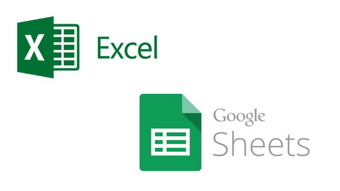 EXCEL and GOOGLE TABLES